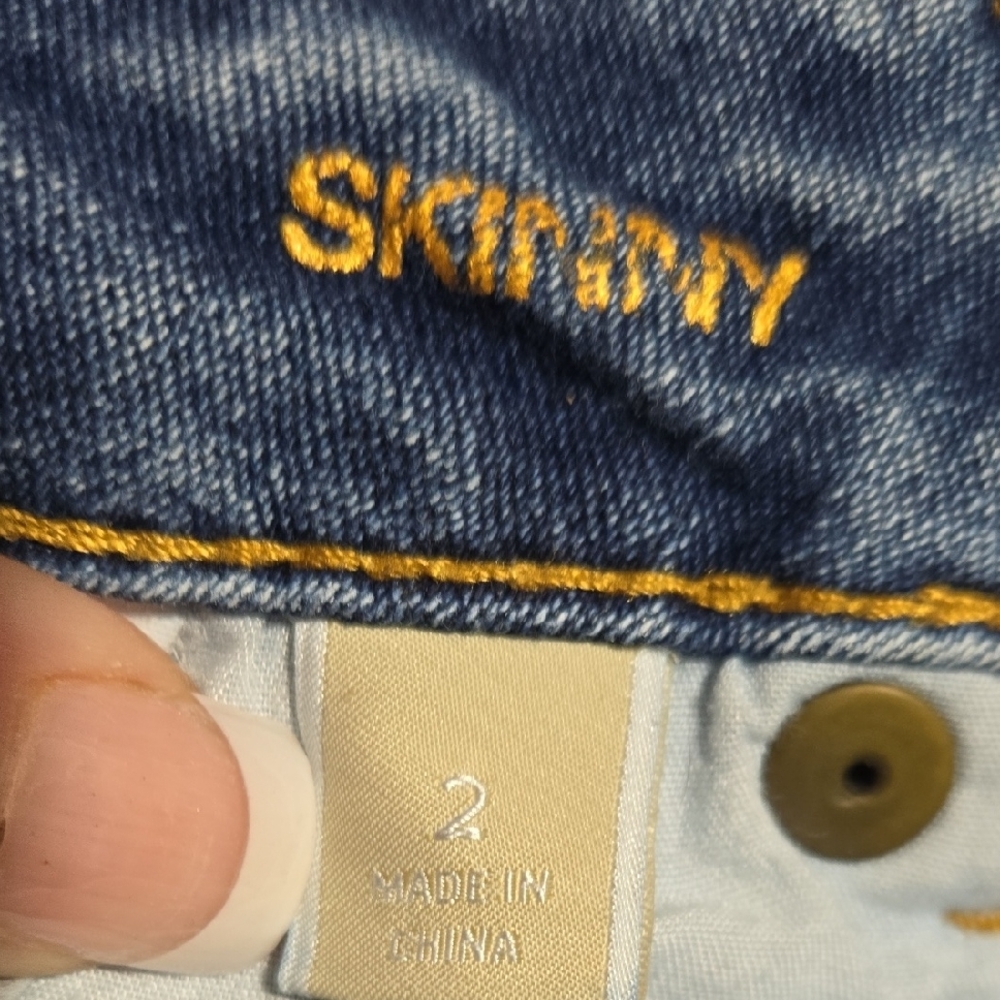 Michael Kors Blue Skinny Jeans Medium Wash - Picture 3 of 4